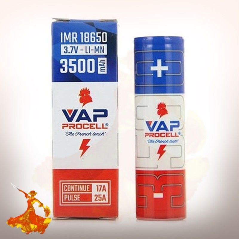 Accu IMR 18650 Power 3500mAh Vap Procell