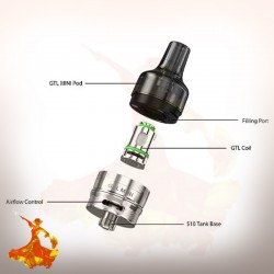 Clearomiseur GTL Pod Tank 2ml Eleaf