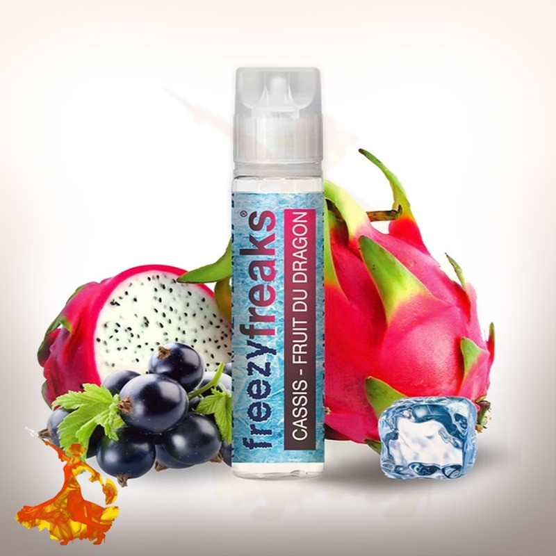 E liquid Cassis Fruit du Dragon Freezy Freak Arôme boosté ( prêt à vaper )