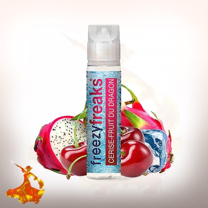 E liquid Cerise Fruit du Dragon Freezy Freak Arôme boosté ( prêt à vaper )