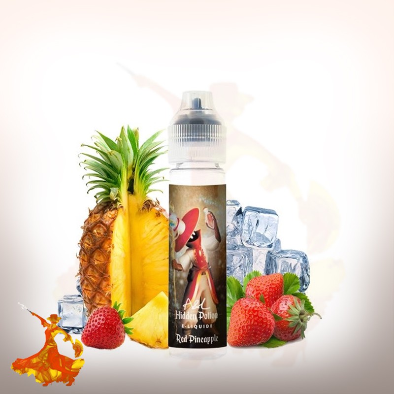 E-liquid Red Pineapple Hidden Potion by A&L Arôme boosté prêt à vaper