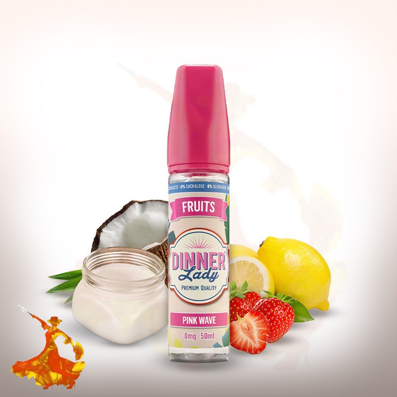 E-liquid Pink Wave Dinner Lady Arôme boosté prêt à vaper