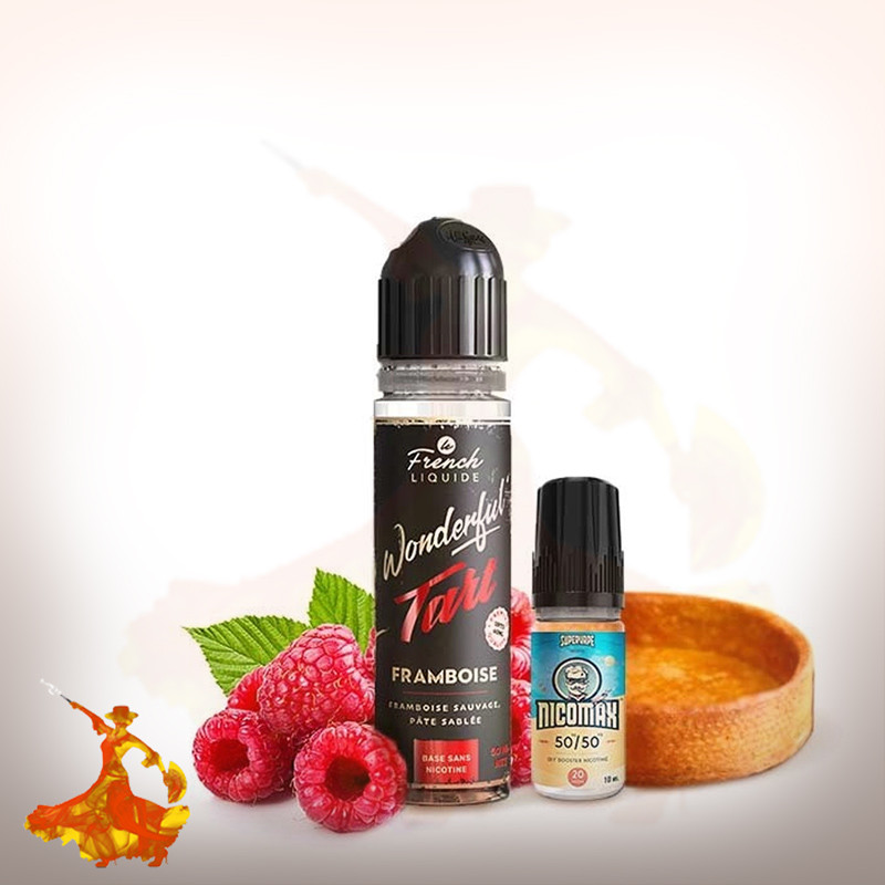 E-liquid Framboise 0mg 50ml Wonderful Tart by Le French Liquide