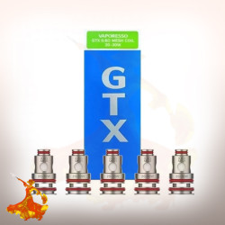 Résistance GTX 2 0.2 ohm / 0.3 ohm / 0.8 ohm / 0.6 ohm / 1.2 ohm Vaporesso
