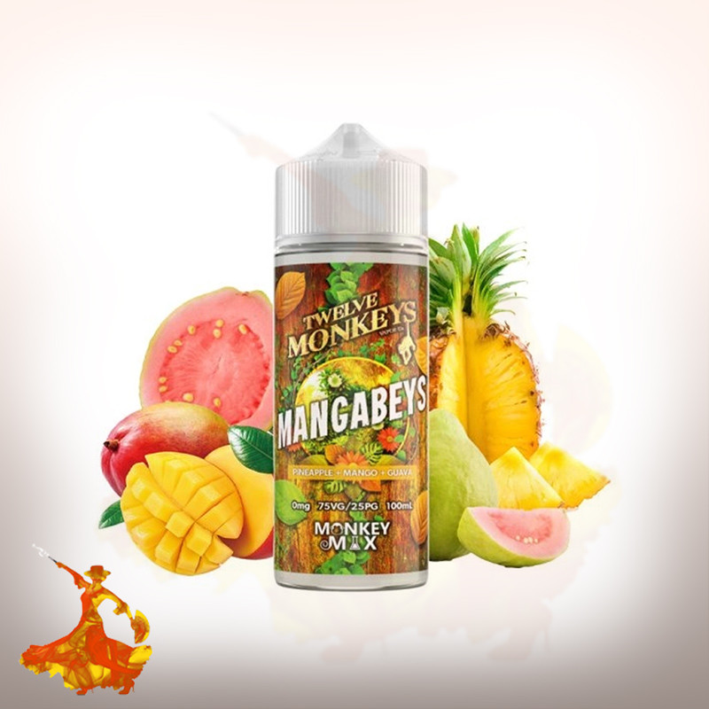 Eliquid Mangabeys 100ml Monkey Mix Twelve Monkey