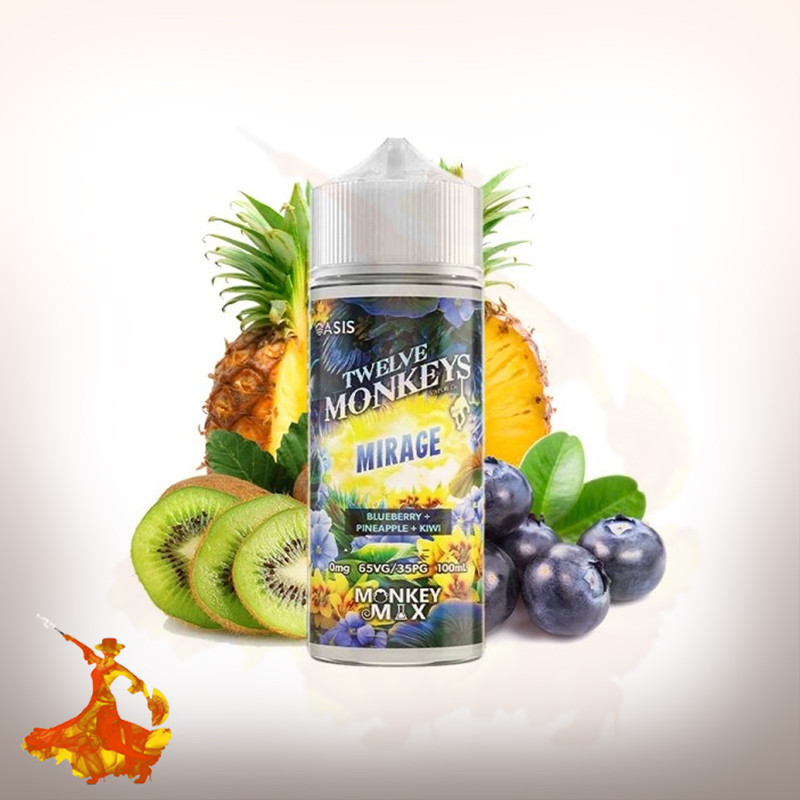 Eliquid Mirage 100ml Monkey Mix Twelve Monkey