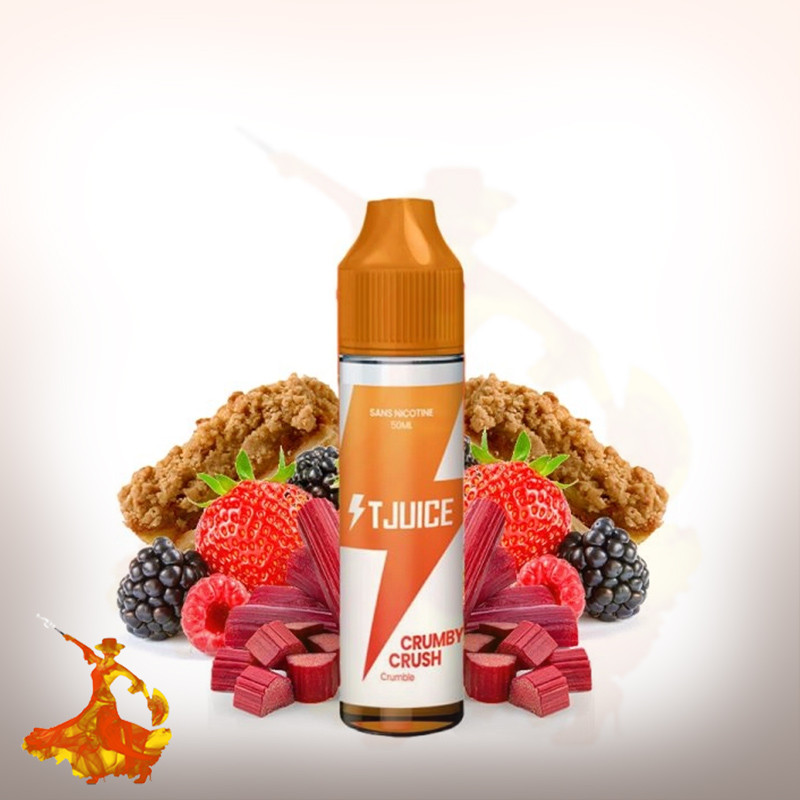 Eliquid Crumby Crush 50ml T Juice Arôme boosté prêt à vaper