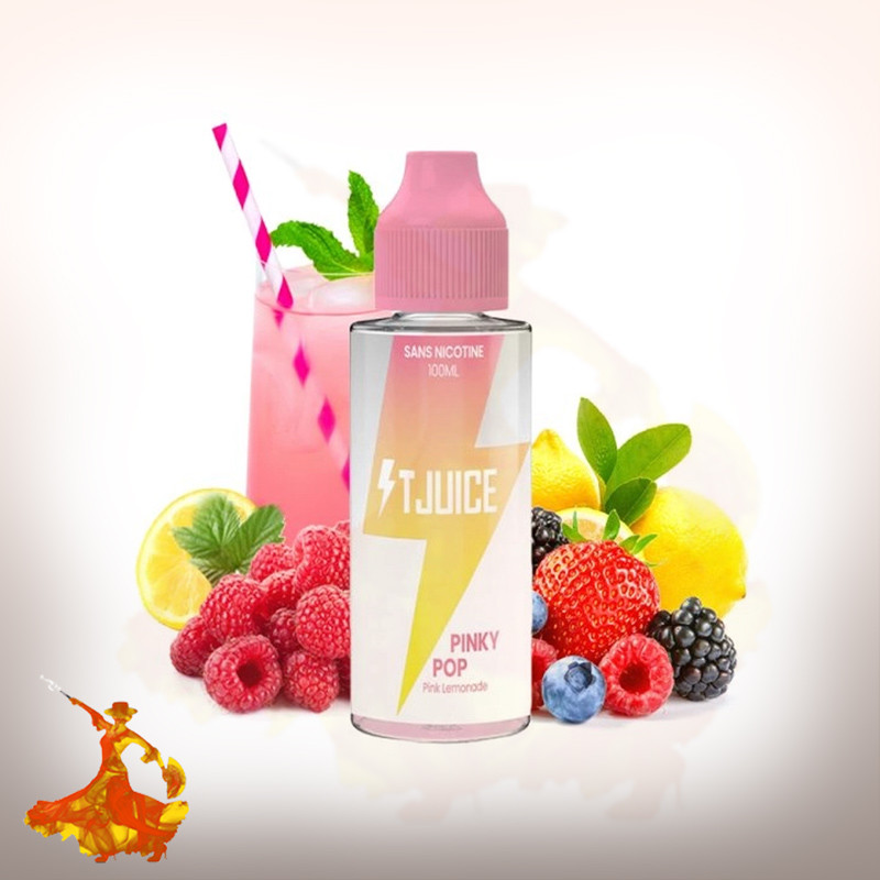 Eliquid Pinky Pop 100ml T Juice Arôme boosté prêt à vape