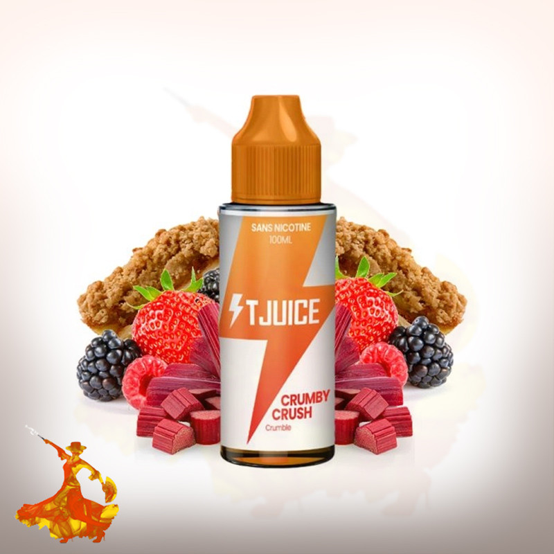 Eliquid Crumby Crush 100ml T Juice Arôme boosté prêt à vaper