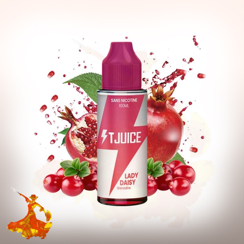 Eliquid Lady Daisy 100ml T Juice Arôme boosté prêt à vaper