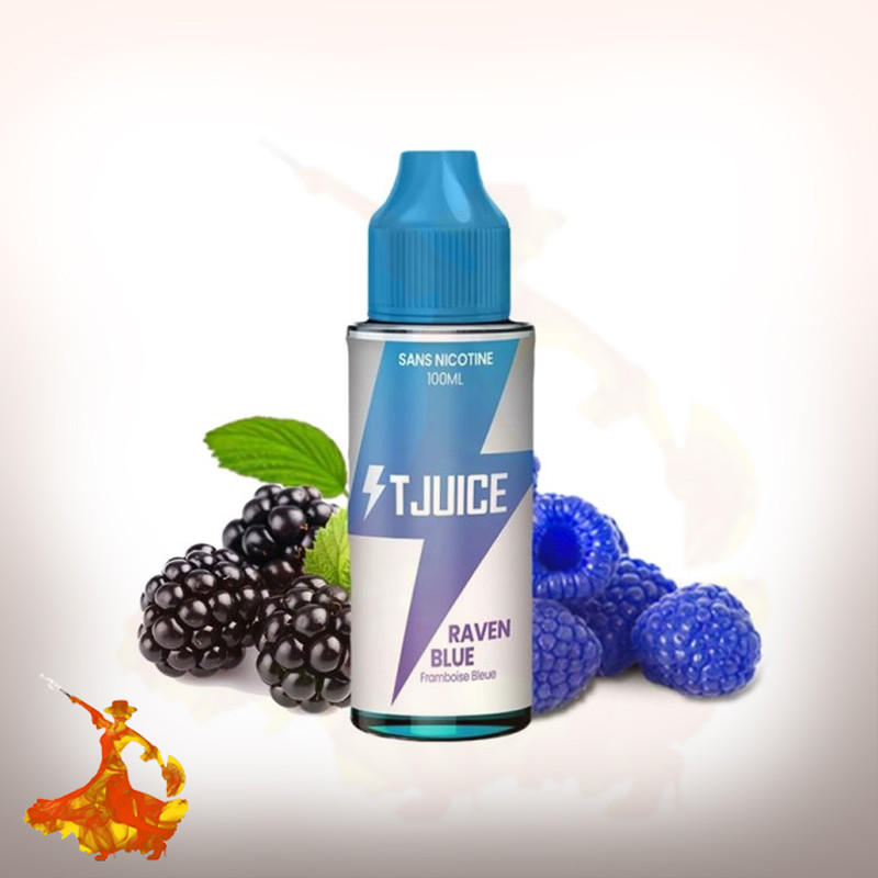 Eliquid Raven Blue 100ml T Juice Arôme boosté prêt à vaper