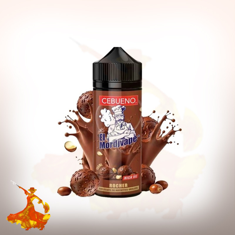E-liquid El Mordjvape Rocher 100ml Cebueno Arôme boosté