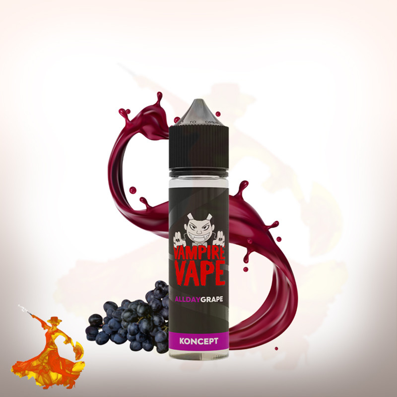 E-liquid All day grap 50ml Koncept By Vampire vape Arôme boosté ( prêt à vaper )