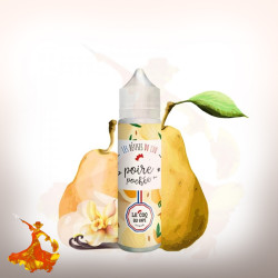 E-liquid Poire Pochée 50ml Les Bêtises du Coq By Le Coq Qui Vape Arôme boosté