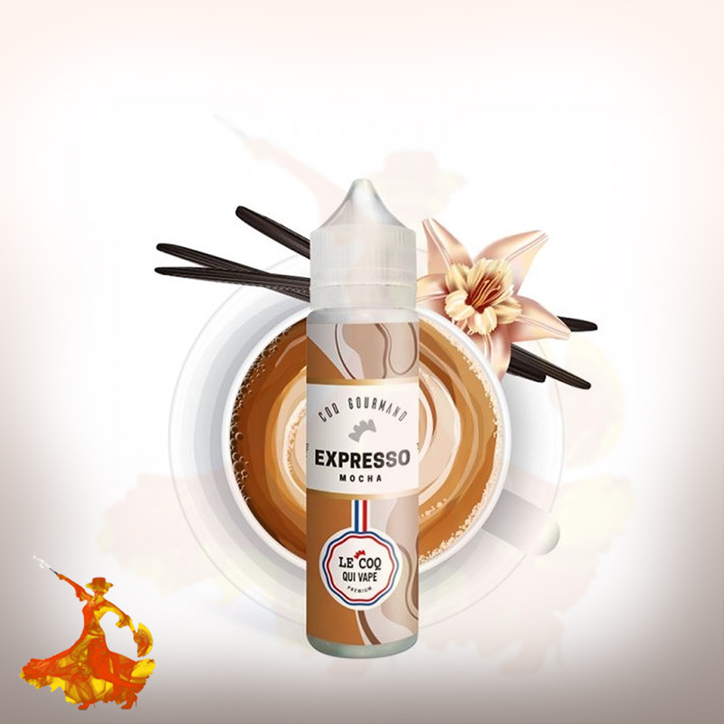 E-liquid Expresso Mocha 50ml Coq Gourmand By Le Coq Qui Vape Arôme boosté