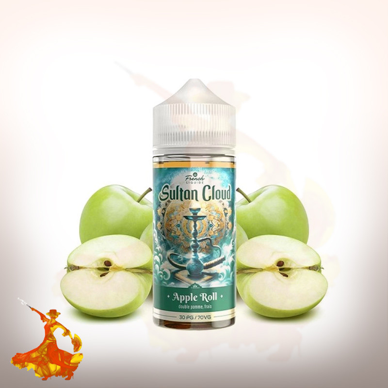 E-liquid Apple Roll 100ml Sultan Cloud by Le French Liquide Arôme boosté
