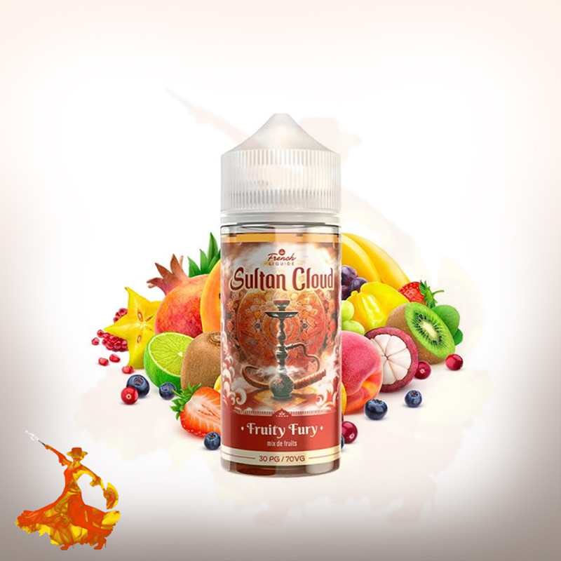 E-liquid Fruity Fury 100ml Sultan Cloud by Le French Liquide Arôme boosté