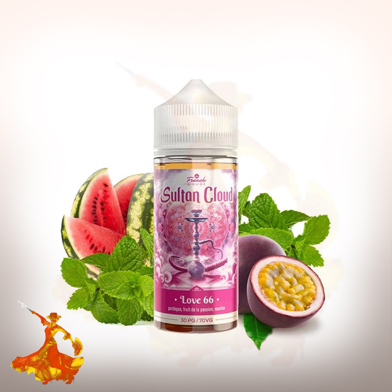 E-liquid Love 66 100ml Sultan Cloud by Le French Liquide Arôme boosté
