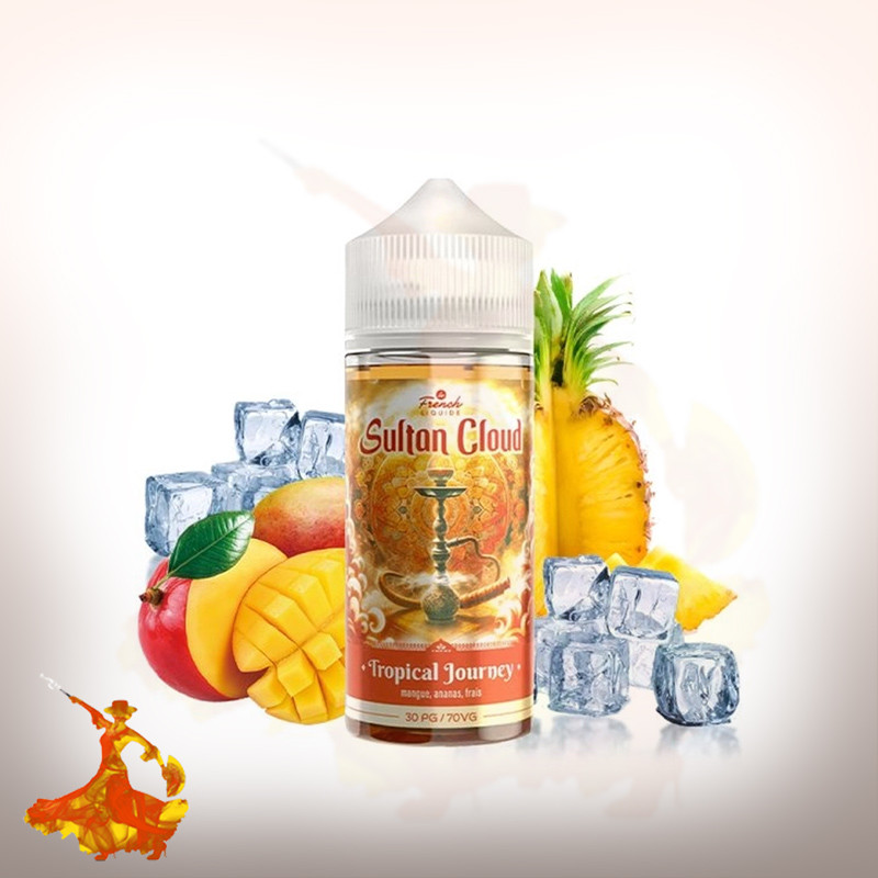E-liquid Tropical Journey 100ml Sultan Cloud by Le French Liquide Arôme boosté