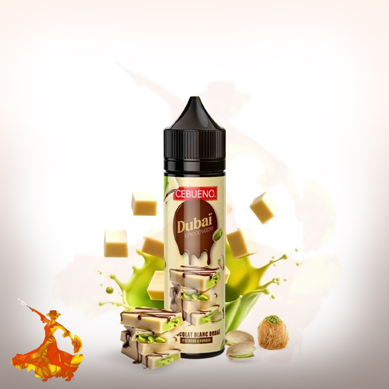 E-liquid Dubaï Chocovape White Cebueno Arôme boosté