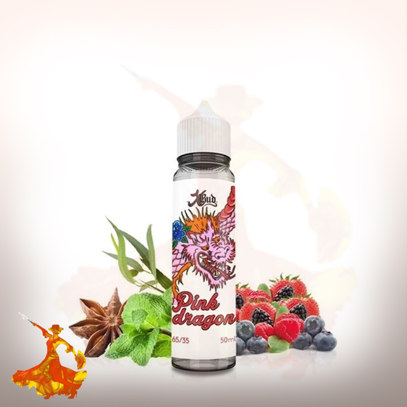 E-liquid Pink Dragon 50ml Xbud By Liquideo Arôme boosté