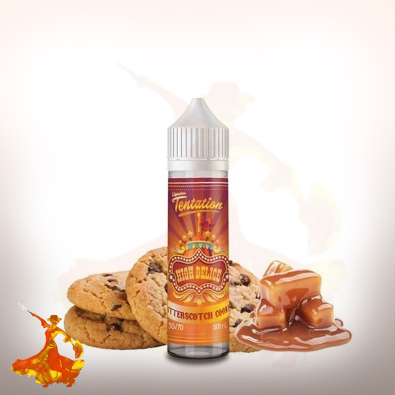 Eliquid Butter scotch Cookie Liquideo Tentation Arôme Boosté