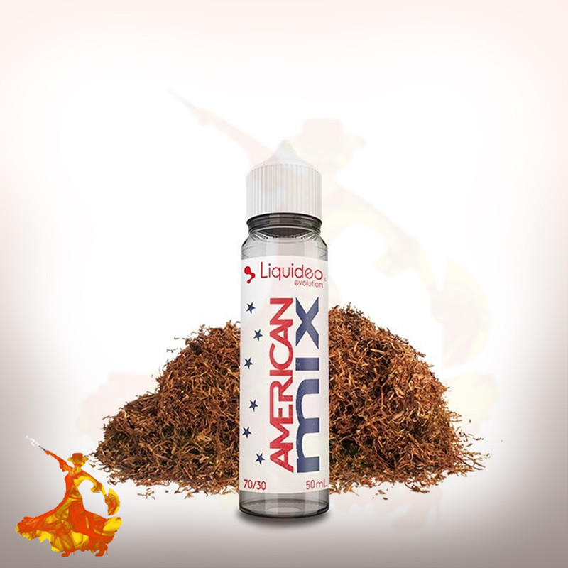 E-liquid American Mix 50ml Liquideo Evolution Arôme Boosté