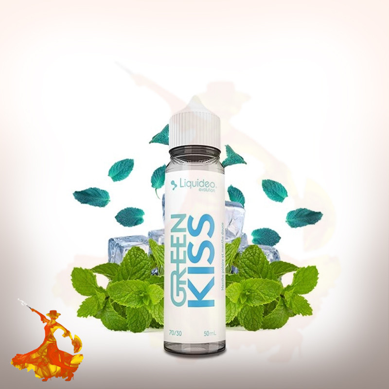 E-liquid Green Kiss 50ml Liquideo Evolution Arôme Boosté