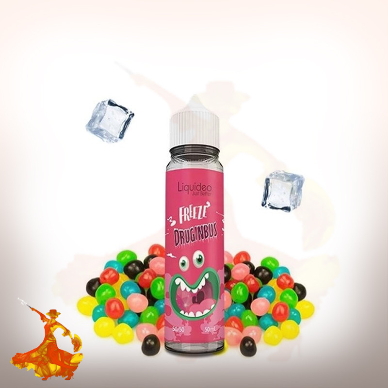E-liquid Freeze Druginbus 50ml Liquideo Freeze Arôme Boosté