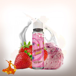 Eliquid Ice Cream Fraise 50ml Liquideo Wpuff Flavor Arôme Boosté