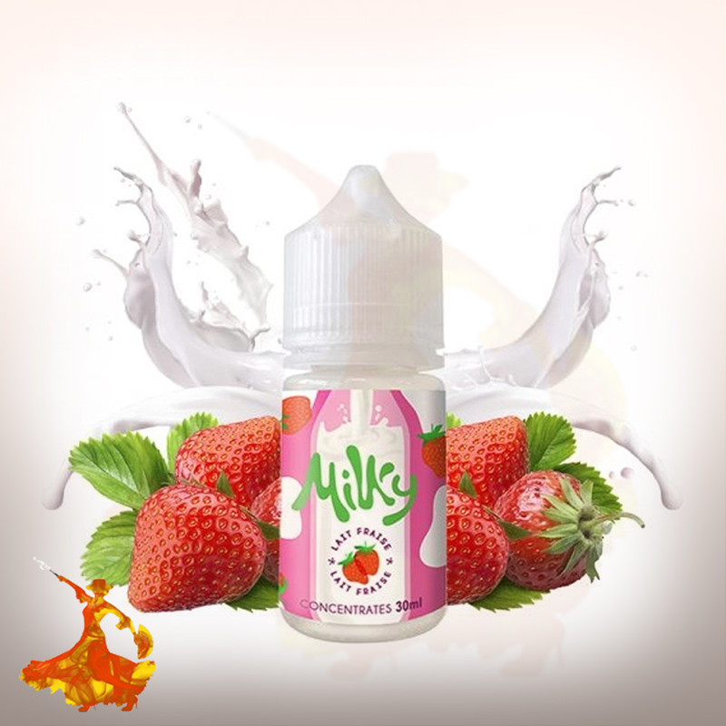 Concentré Lait Fraise Milky by Le Coq qui Vape
