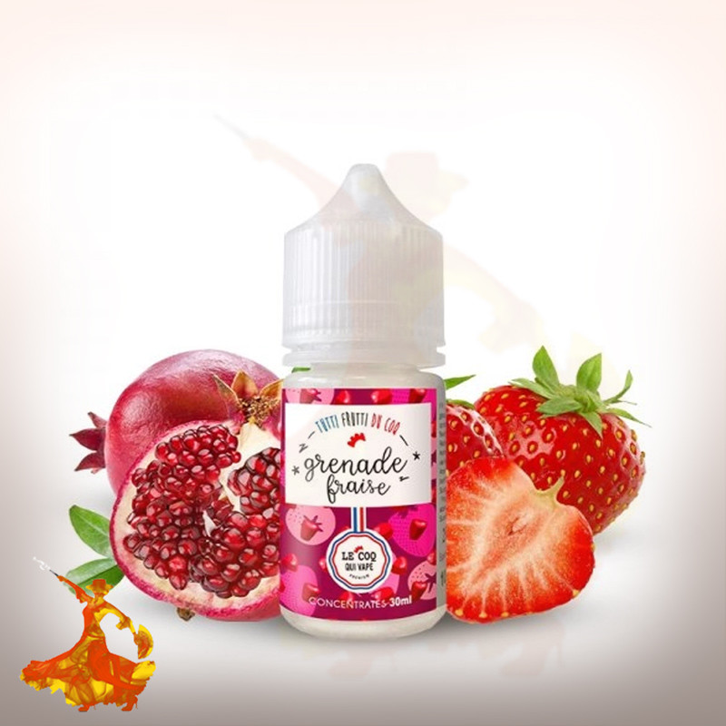 Concentré Grenade Fraise Tutti Frutti du Coq by Le Coq qui Vape