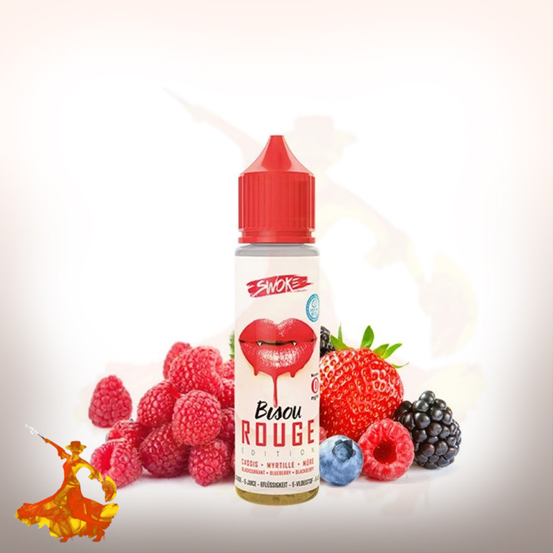 E-liquid Bisou Red 50ml Swoke Arôme boosté prêt à vaper