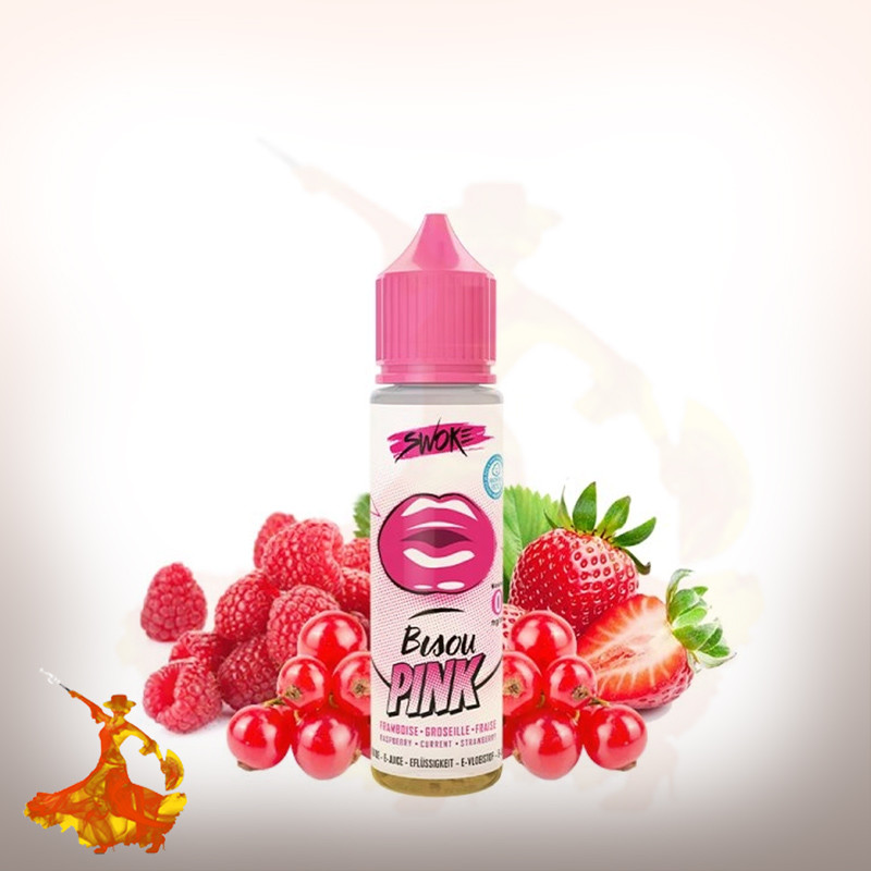 E-liquid Bisou Pink 50ml Swoke Arôme boosté prêt à vaper