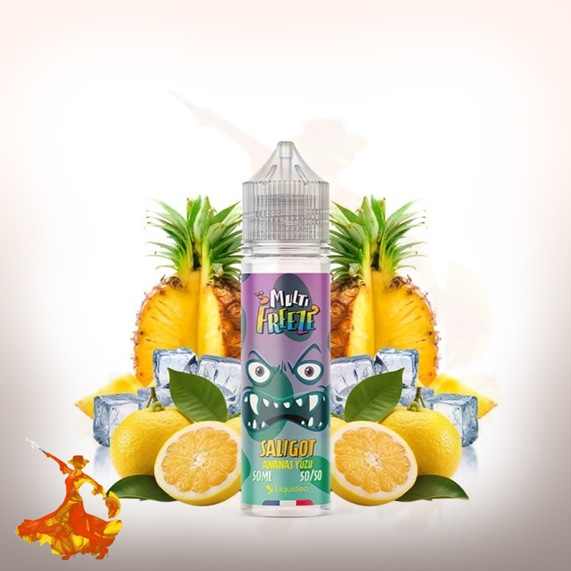 E-liquid Saligot 50ml Liquideo Multi Freeze Arôme Boosté