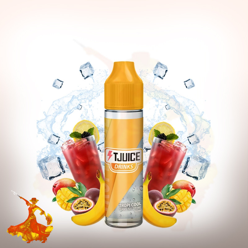 Eliquid Tropi Cool 50ml T Juice Arôme boosté prêt à vaper