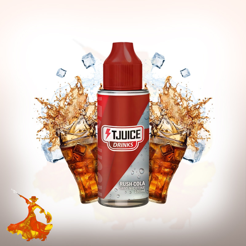Eliquid Rush Cola 100ml T Juice Arôme boosté prêt à vaper