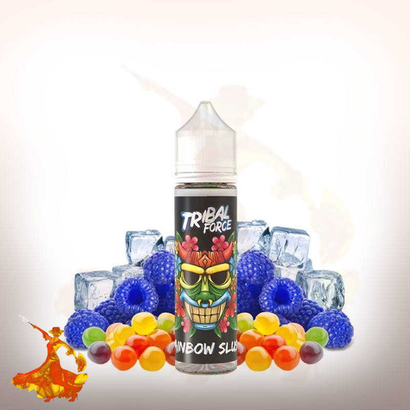 E-liquid Rainbow Slush 50ml Tribal Force Arôme boosté prêt à vaper