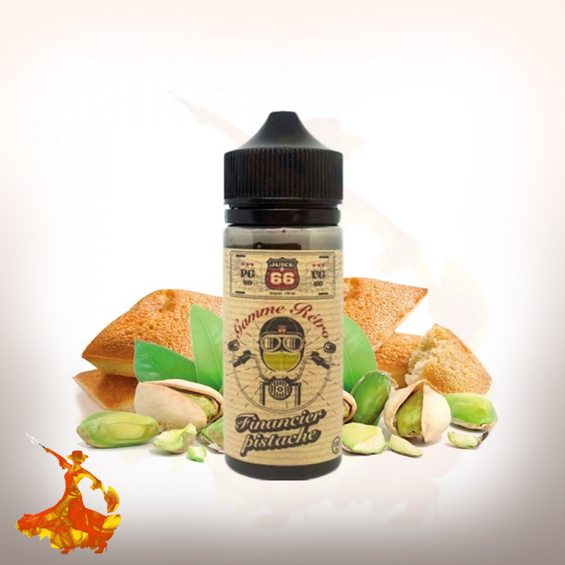 E-liquid Financier Pistache 100ml Retro by Juice 66