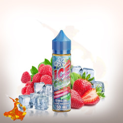 E-liquid Fraise Framboise Basilic 50ml Ice Cool by Liquidarom