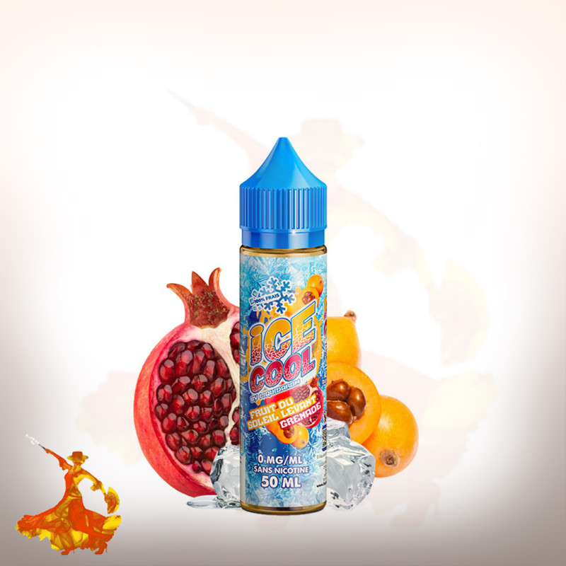 E-liquid Fruit du soleil levant grenade 50ml Ice Cool by Liquidarom