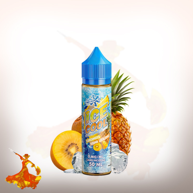 E-liquid Ananas Kiwi Jaune 50ml Ice Cool by Liquidarom
