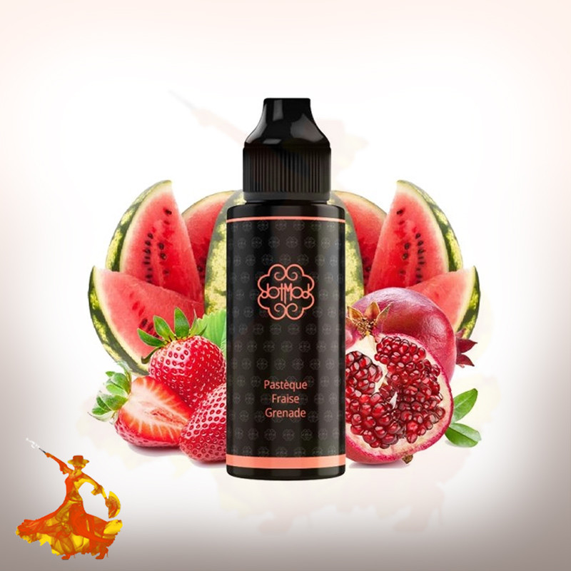 Eliquid Pastèque Fraise Grenade 100ml Dot mod