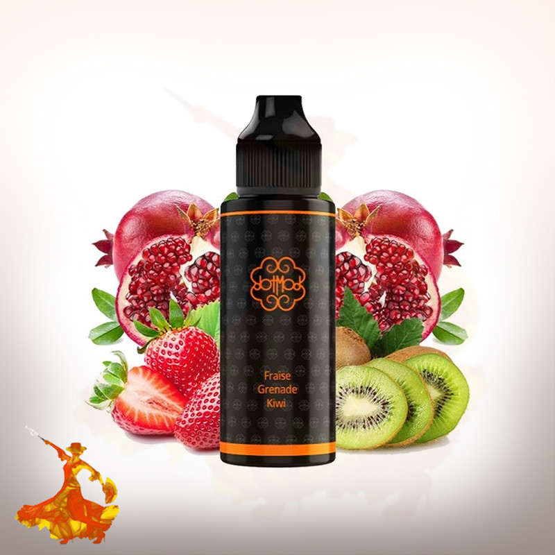 Eliquid Fraise Grenade Kiwi 100ml Dot mod