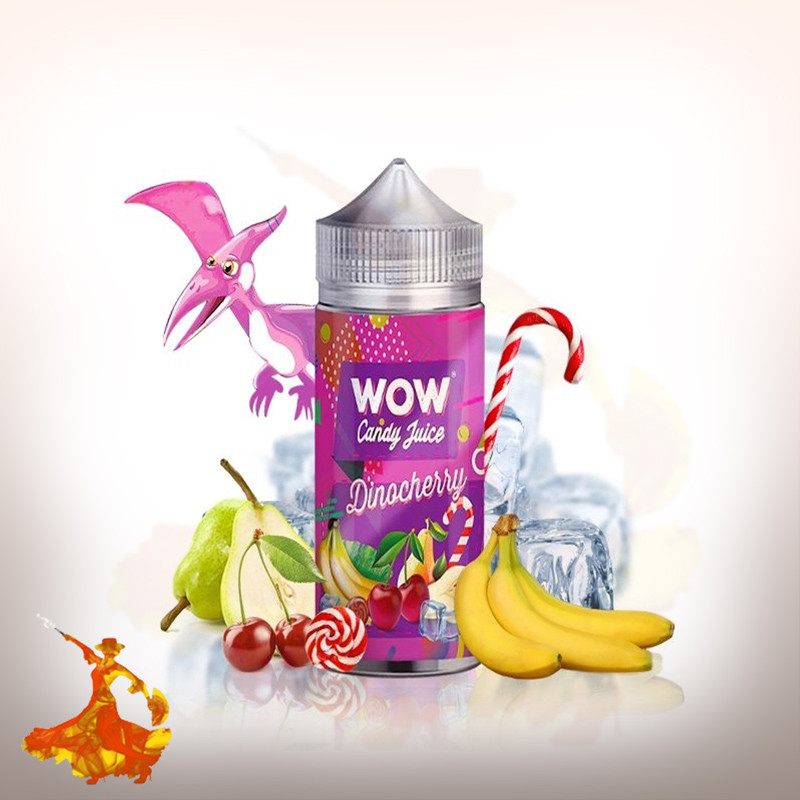 E-liquid Dinocherry 100ml WOW by Candy Juice