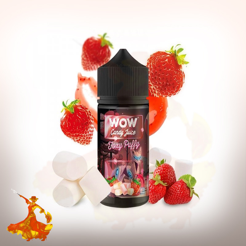 E-liquid Foxy Puffy 100ml WOW by Candy Juice