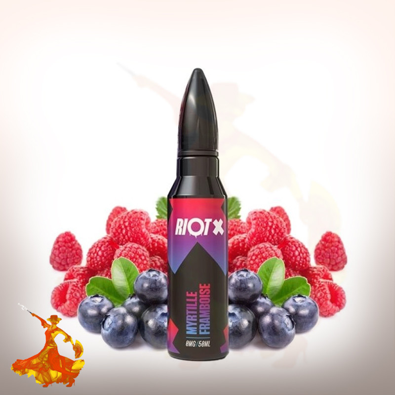 E-liquid Myrtille Framboise 50ml Riot X by Riot