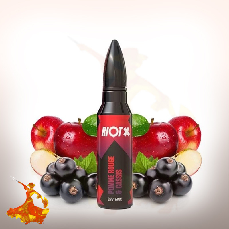 Eliquid Pomme Rouge et Cassis 50ml Riot X by Riot