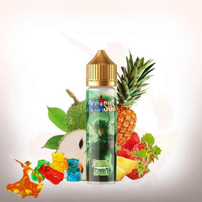 E-liquid Emerald Spirit 50ml Pegasus Arôme boosté prêt à vaper
