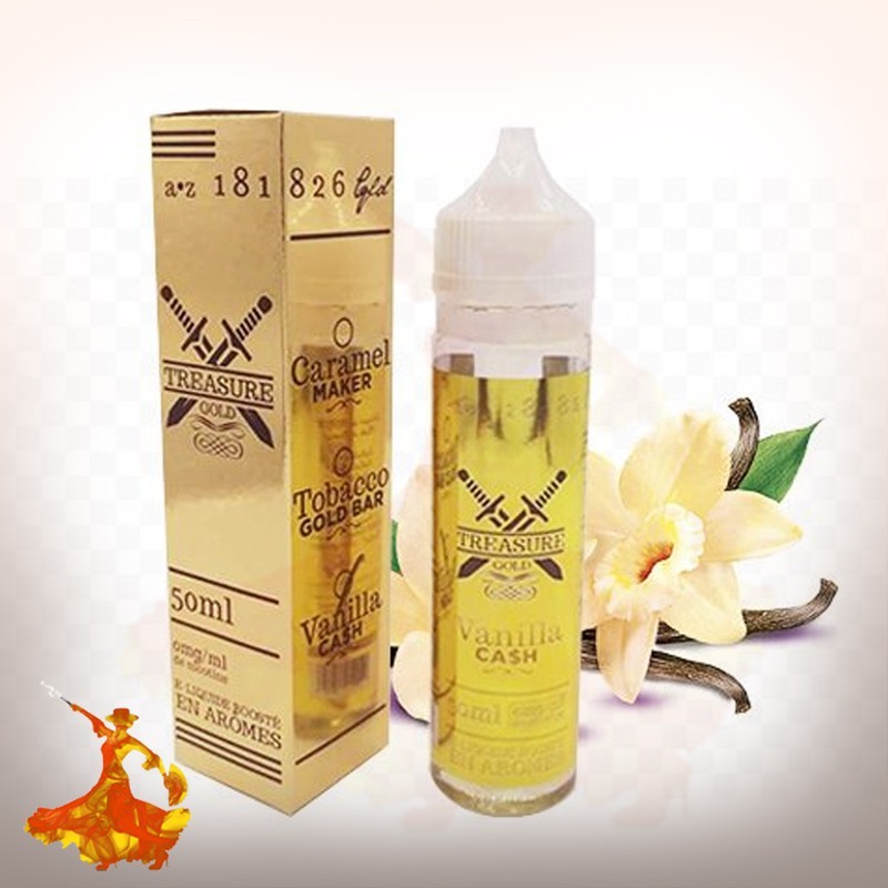 E-liquid Vanilla Cash 50ml Treasure Gold Arôme boosté prêt à vaper